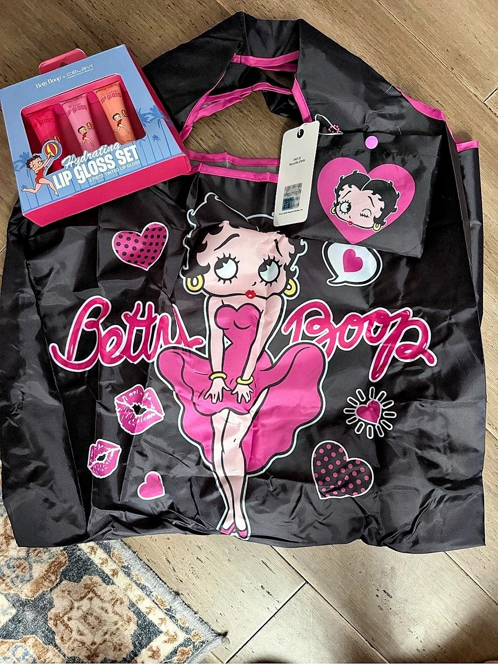 Betty Boop Tote with Lip Set